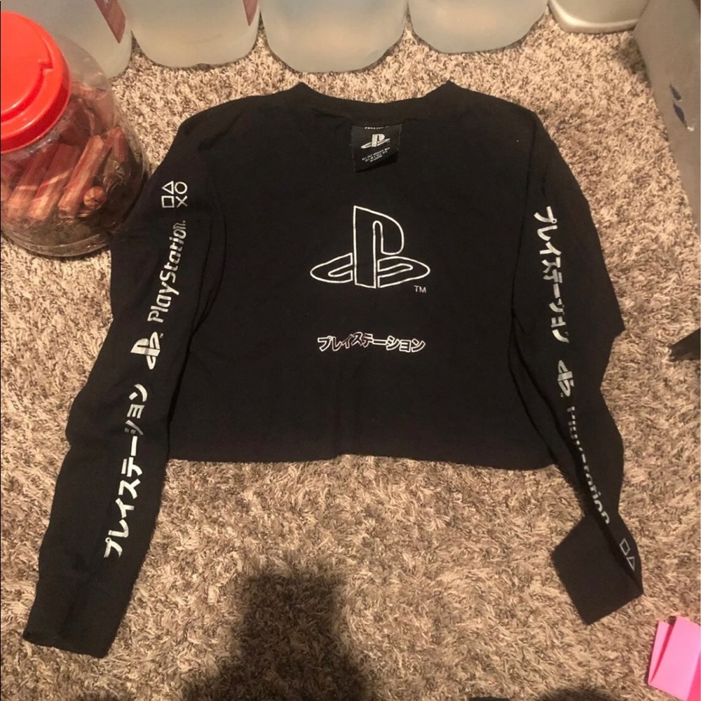 Long Sleeve Playstation T Shirt Size Small